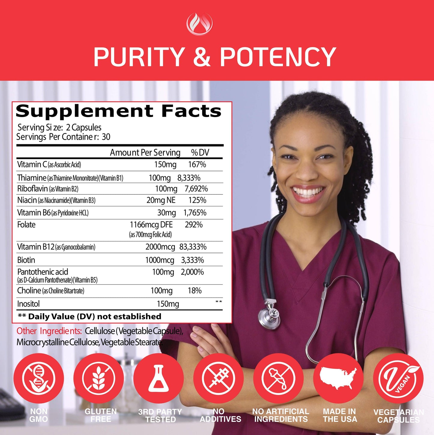 Happy Vitamin B Complex - Enclare Nutrition