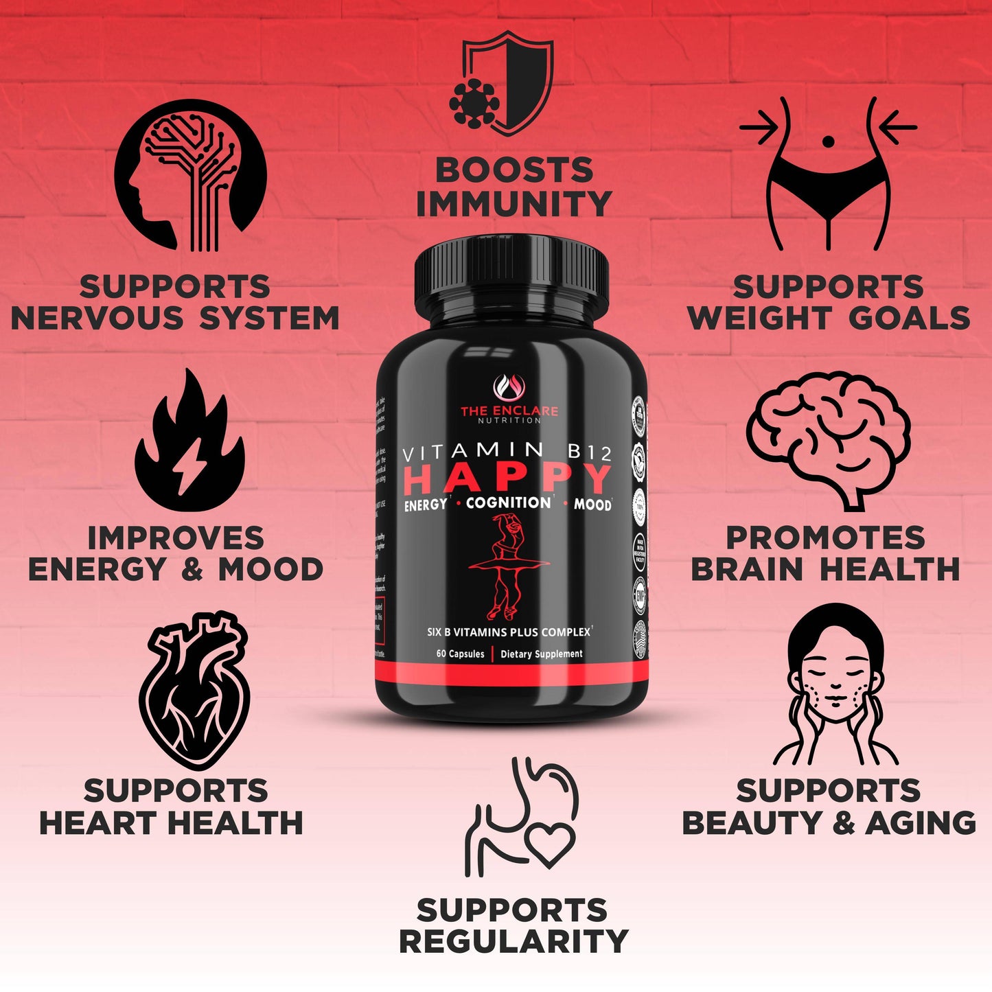 Happy Vitamin B Complex - Enclare Nutrition