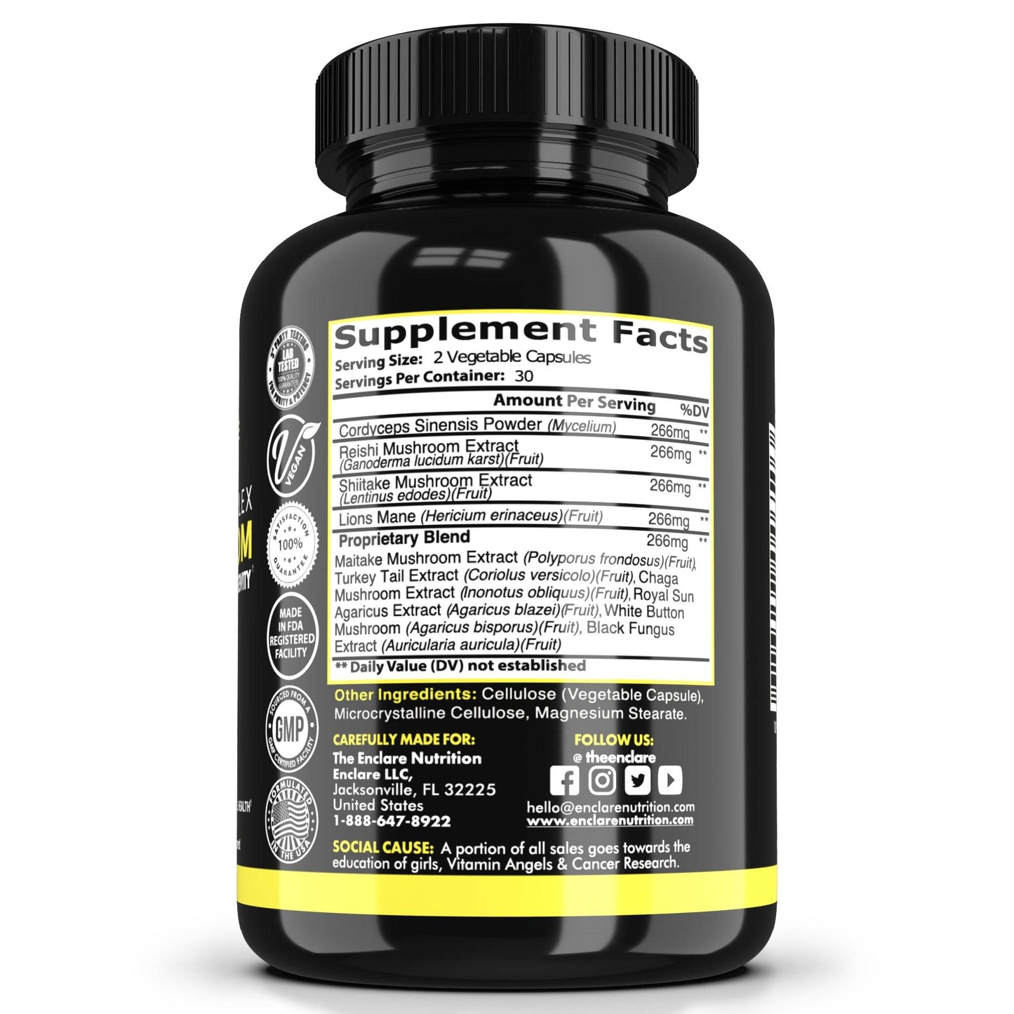 10-in-1 Mushroom Complex - Enclare Nutrition