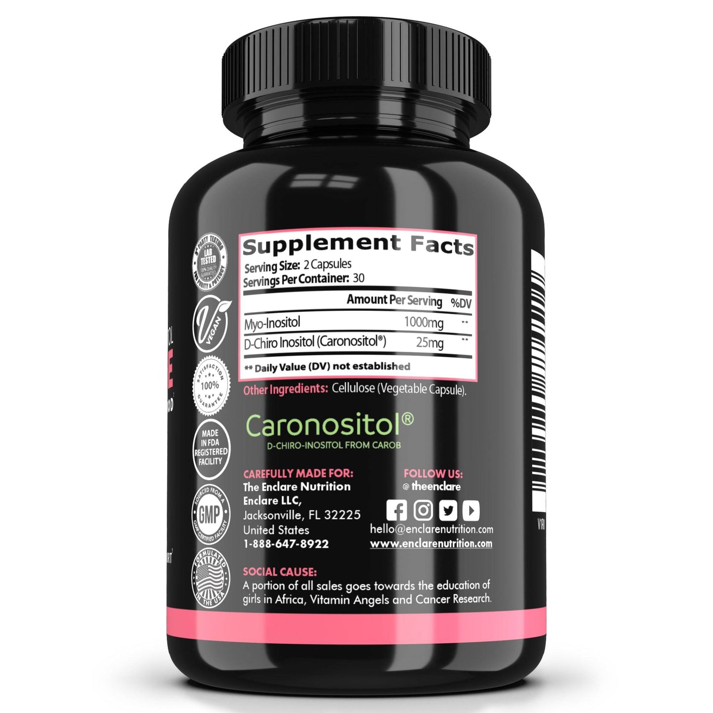 Stable Myo Inositol and D-chiro Inositol - Enclare Nutrition