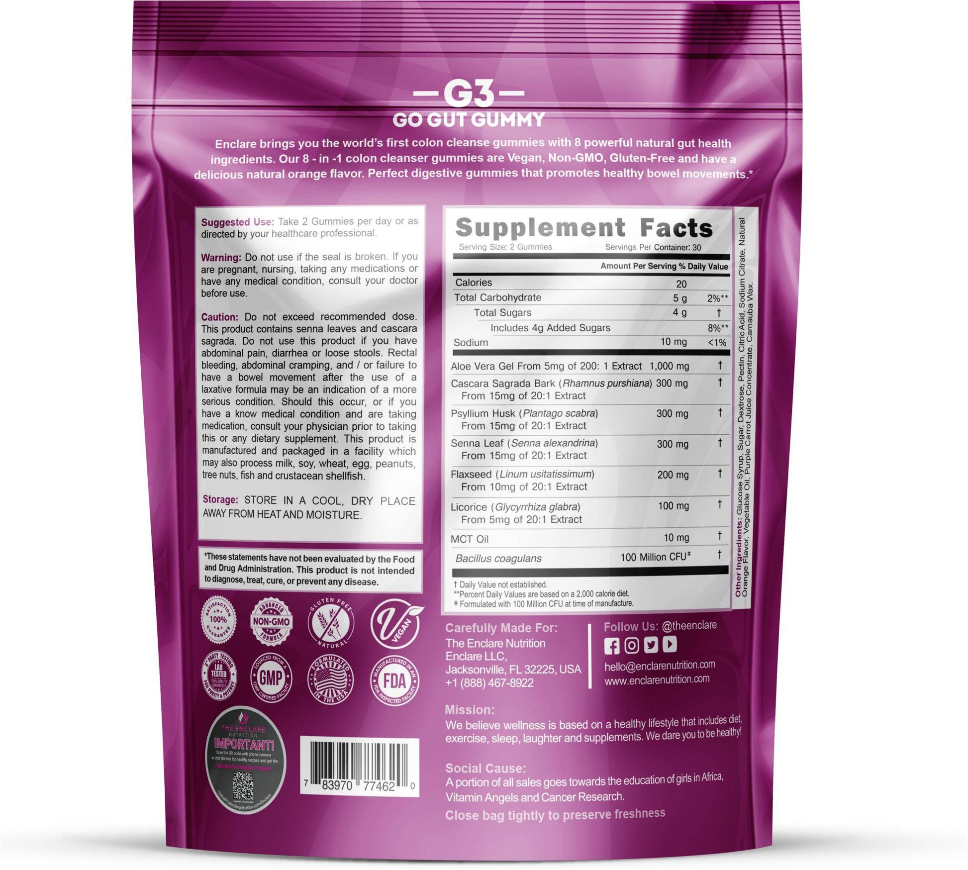 Go Gut Gummy - Enclare Nutrition