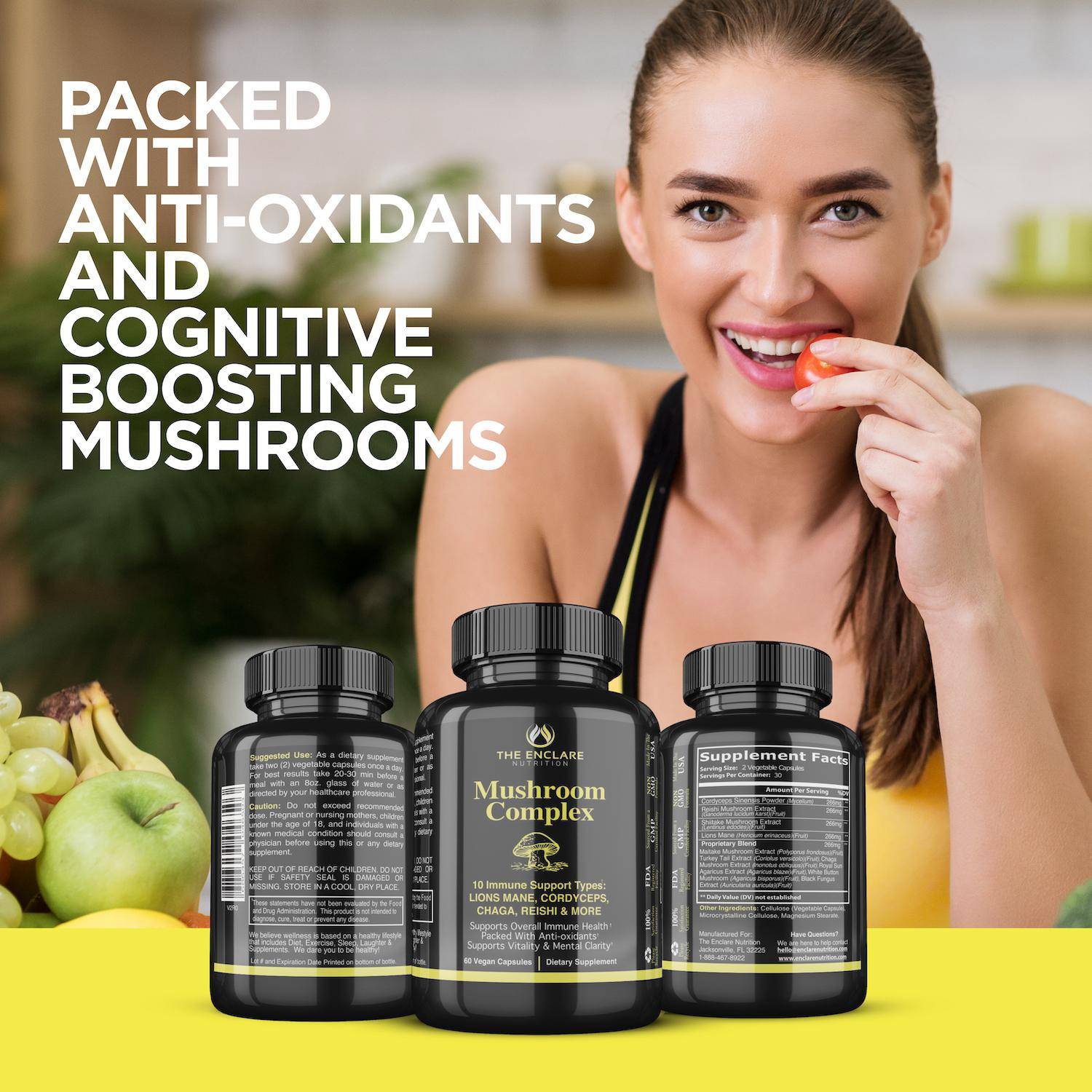 10-in-1 Mushroom Complex - Enclare Nutrition