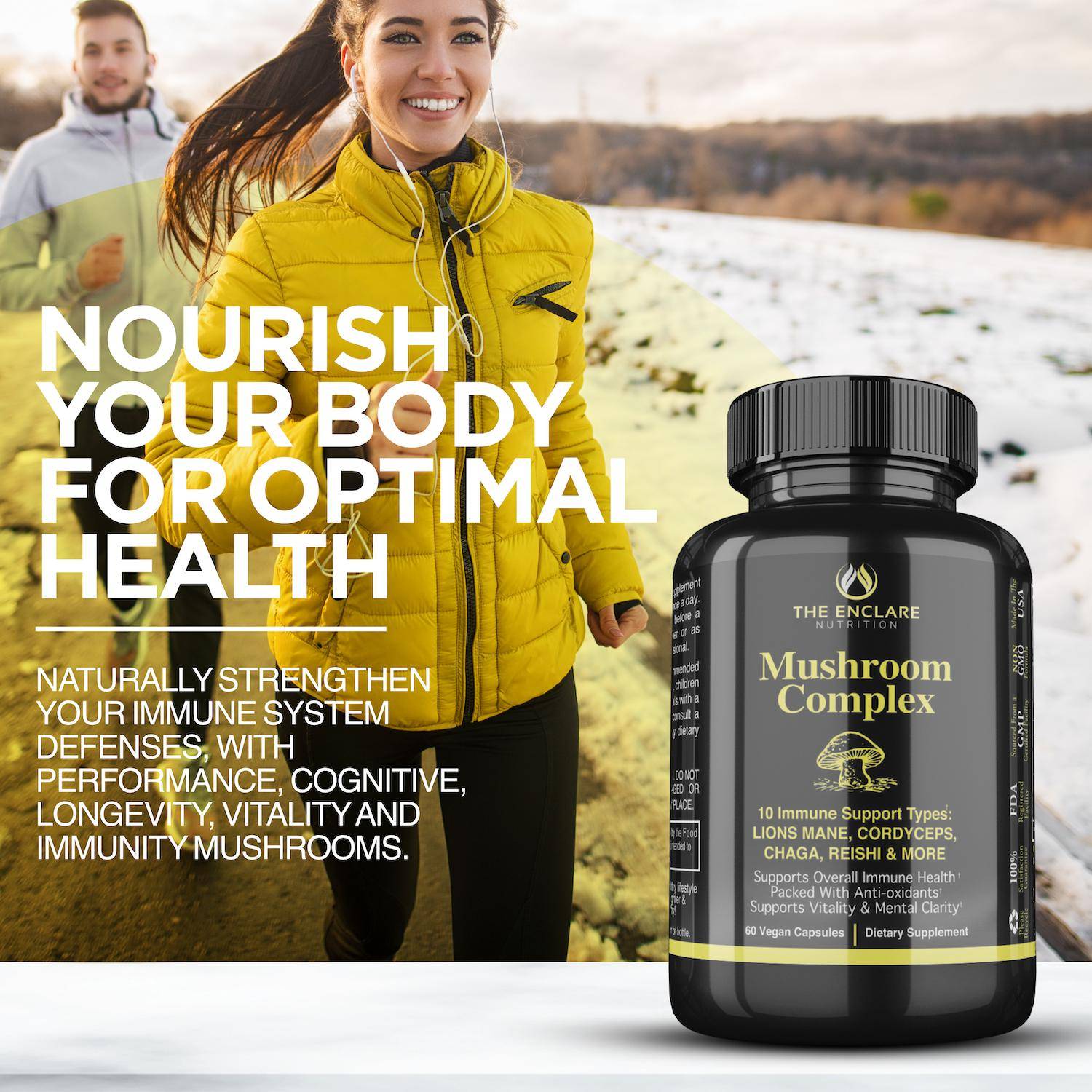 10-in-1 Mushroom Complex - Enclare Nutrition