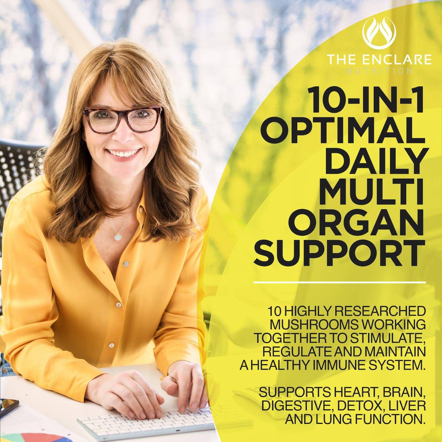 10-in-1 Mushroom Complex - Enclare Nutrition
